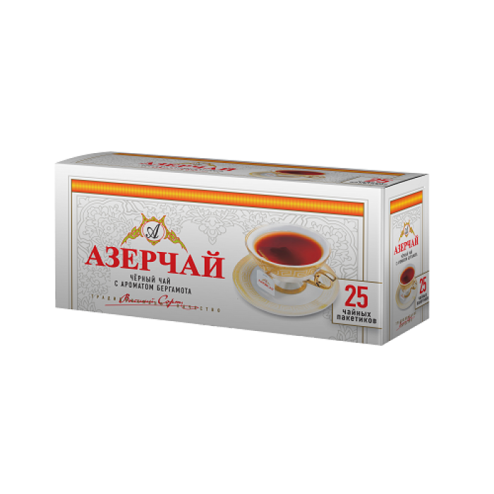 Чорний чай Азерчай Earl Grey 25*2г пакетів Чорний чай Азерчай Earl Grey 25*2г пакетів