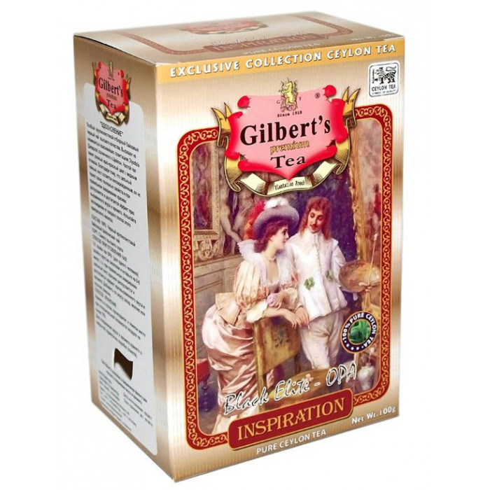 Чорний чай 100г GILBERT'S premium OPA INSPIRATION НАТХНЕННЯ