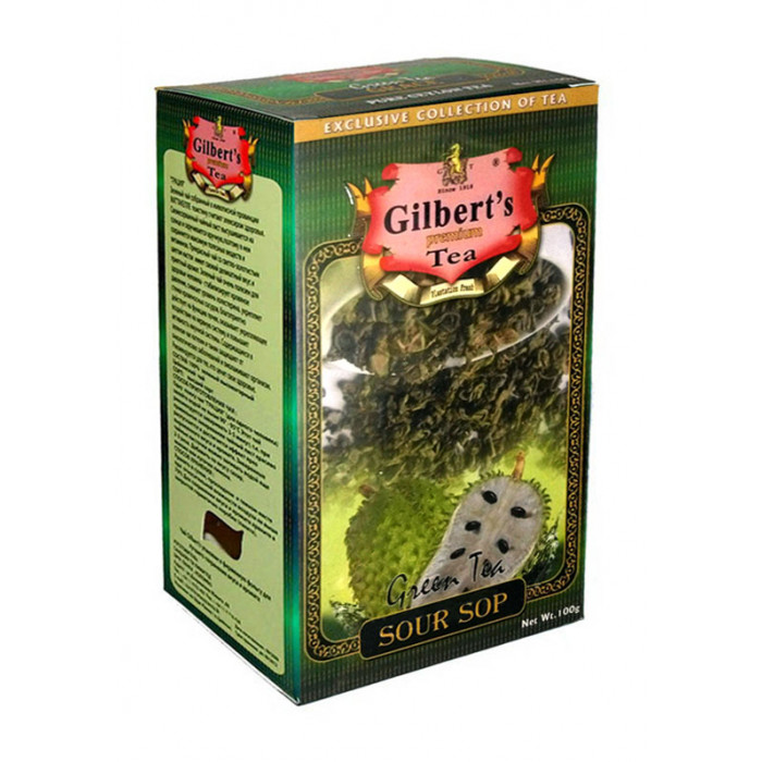 Зелений чай 100г GILBERT ' S SOURSOP САУСЕП